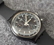Rare Vintage Swatch Chrono Black Friday SCB100