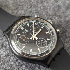 Rare Vintage Swatch Chrono Black Friday SCB100