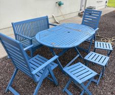 Foldable outdoor furniture set