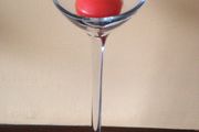 Beautiful Glass Candle Holder with candle