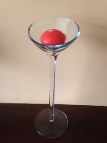 Beautiful Glass Candle Holder with candle