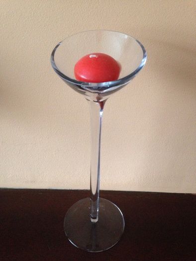 Beautiful Glass Candle Holder with candle
