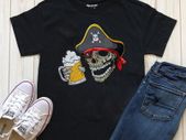 Pirate drinking beer t-shirt