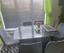 Set of 6 dining chairs only, dining table is NOT included
