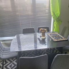 6 dining chairs only, dining table is NOT included