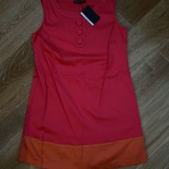 Brand New Atmosphere Pink Orange Shift Dress Size 12
