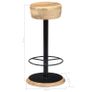 Bar Chairs 2 pcs Solid Mango Wood Image 9