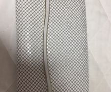 White and Gold Vintage Chainmail Clutch Bag Circa 1980?