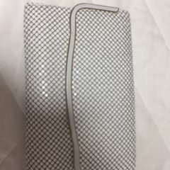 White and Gold Vintage Chainmail Clutch Bag Circa 1980?