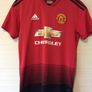 Manchester United Jersey.Season 2018/2019.Official Adidas Mens Home Jersey. Authentic Original From 2018. Not A Modern Day Remake. Image 3