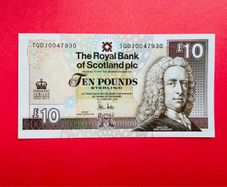 Royal Bank Of Scotland   10 Pounds   1952 - 2012  Diamond Jubilee. Scarce  ( Uncirculated )