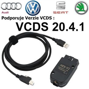 Newest Version 20.4 Vcds HEX + CAN Diagnostic Cable Code Reader Vagcom Vag Com 20.4.1 Vagcom Hex V2 Can Usb Interface For Vw Audi Skoda