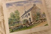 Early century water colour of a country house