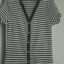 Stripped Button Midi Dress Black Image 2