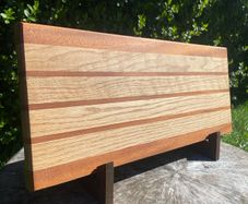 chopping board handmade from oak & mahogany