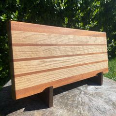 chopping board handmade from oak & mahogany