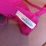 34B cerise lace bra Image 5