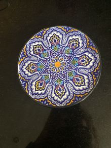 Hand painted ceramic Spanish plate