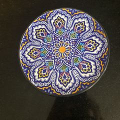 Hand painted ceramic Spanish plate 6.75 inches diameter