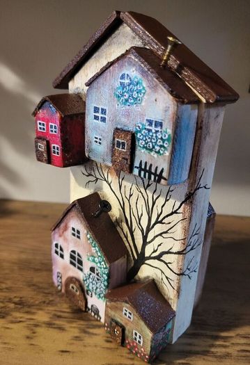 handcrafted wooden houses!