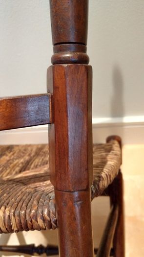 Pair of Edwardian Banister Back Chairs - Stunning!