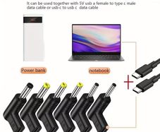 5V Female to Male DC Barrel Connectors in Various Sizes, Suitable for Charging Routers.
