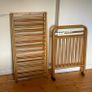 Large Wooden Baby Cot & Mattress | Classic Natural Wood Finish Image 4