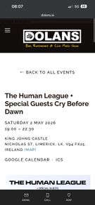 Human League Tickets