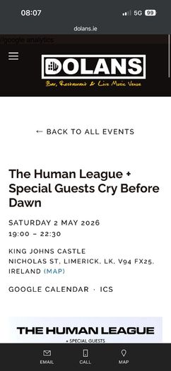 Human League Tickets