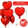 30 pcs 18 Inch Foil Heart Balloons, Helium Balloons, Heart Shape Foil Balloons, for Valentines Day, Wedding, Bridal Shower, Anniversary Party Decorations (FREE POSTAGE) Image 2