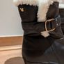 Fiero Women's Black Leather Winter Boots with Faux Fur EU 37 UK 4 Brand New Image 2