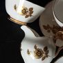 Rare Stunning Royal Tuscan Wedgwood Golden Rose Coffee Set Image 9