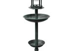 Bird Bath/ Feeder with Solar Light