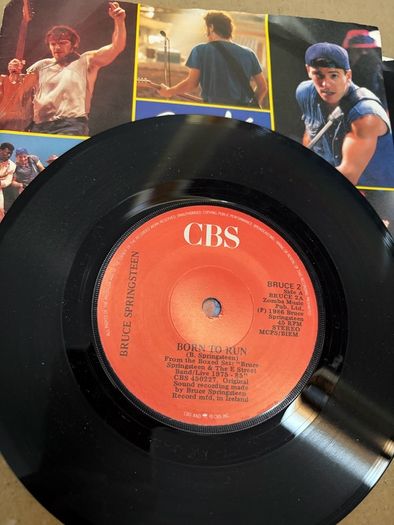 Bruce Springsteen vinyl singles Irish pressing