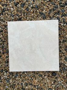 Cream square indoor floor tiles
