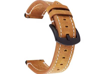 Calf leather watch band, strap 20mm