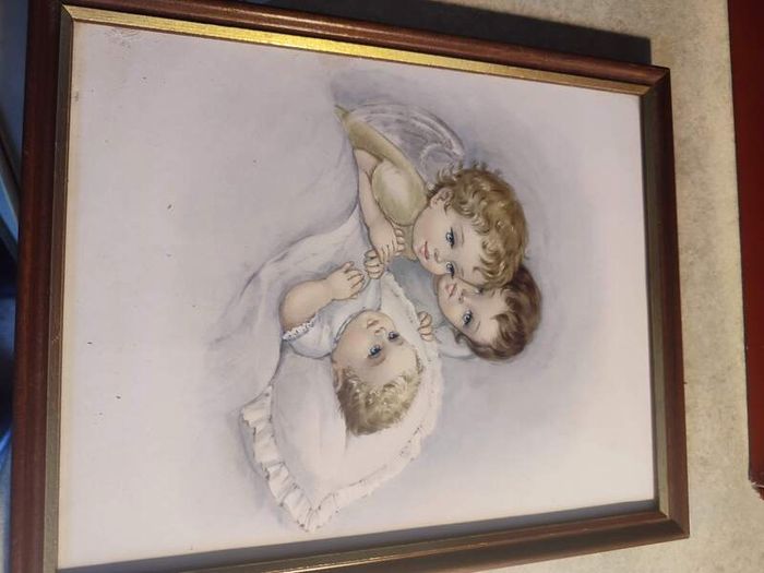 Framed Print Guardian Angels With Child