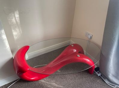 glass coffee table