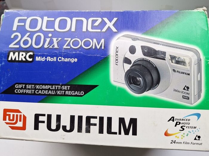 fujifilm fotonex 260ix zoom aps camera boxed + sealed films