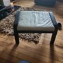 poang leather footstool Image 2