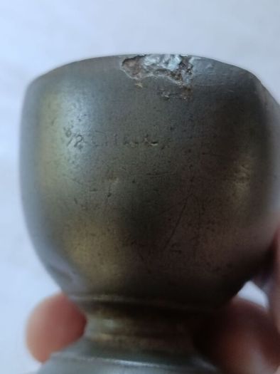Irish Georgian Double Ended Pewter Drinks Measure
