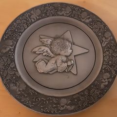 decorative limited edition pewter plate