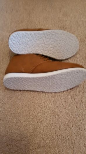 Brand new boys tan shoes