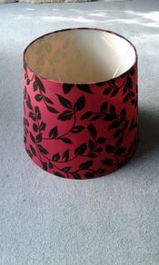 Vintage Large Red/Black Shade