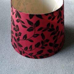Vintage Large Red/Black Shade