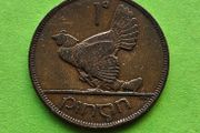 Ireland 1937 year Bronze Penny.