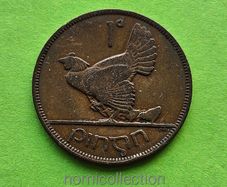 Ireland 1937 year Bronze Penny.