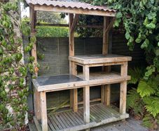 Outdoor pizza kitchen
