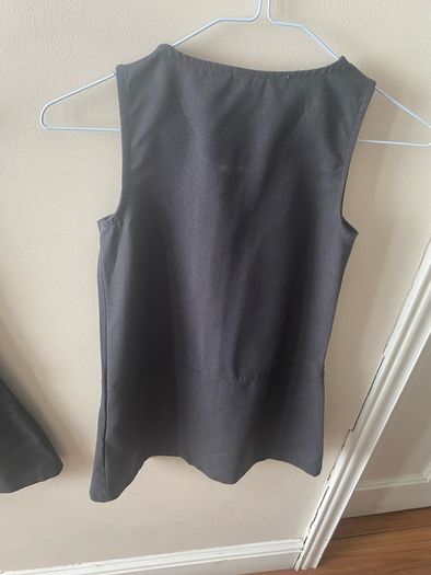 Grey pinafores (as new) age 6-7