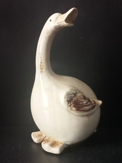 Ceramic Goose Figurine